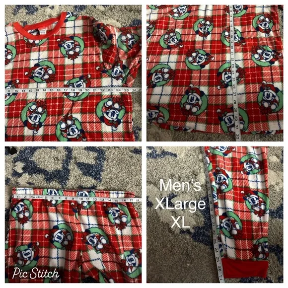 Disney Mickey Mouse Men’s Pajamas PJ Holiday Sleep Set - Picture 7 of 8